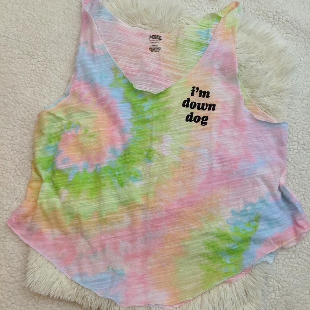 VS PINK Tie Dye Tank Top sz LG